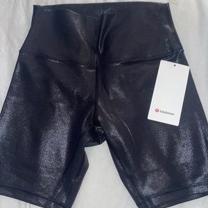 Lululemon Align HR Short 8” Shine (Black)